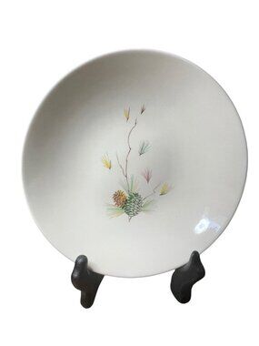 Vintage Royal China Shasta Pine Serving Bowl 9” MCM Pinecone USA EUC Gorgeous